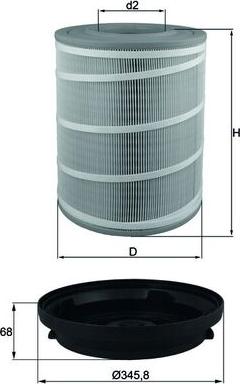 KNECHT LX 3480 KIT - Повітряний фільтр autocars.com.ua