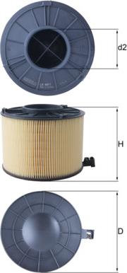 KNECHT LX 4411 - Повітряний фільтр autocars.com.ua