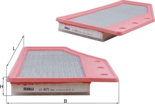 KNECHT LX 4573 - Повітряний фільтр autocars.com.ua