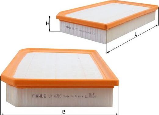 KNECHT LX 4783 - Повітряний фільтр autocars.com.ua