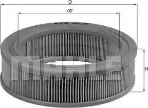 KNECHT LX 48 - Повітряний фільтр autocars.com.ua