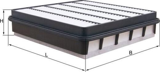 KNECHT LX5055 - Повітряний фільтр autocars.com.ua