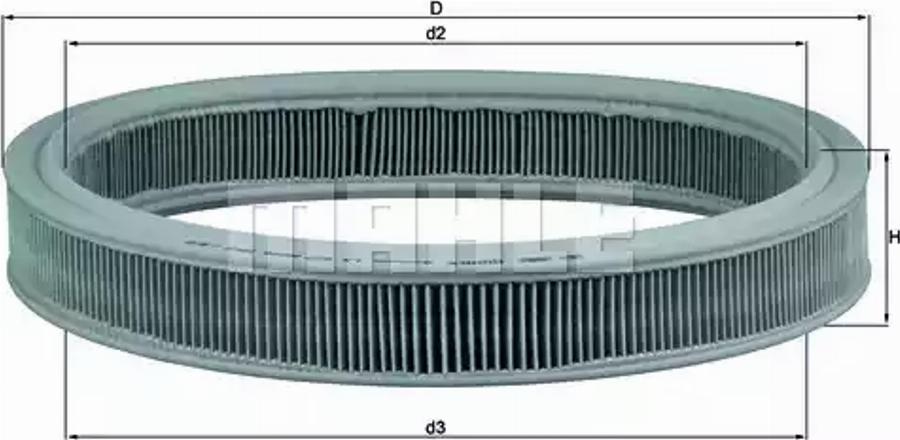 KNECHT LX 527 - Повітряний фільтр autocars.com.ua