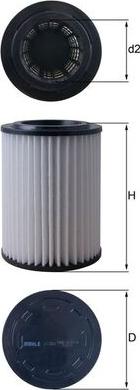 KNECHT LX 5363 - Повітряний фільтр autocars.com.ua