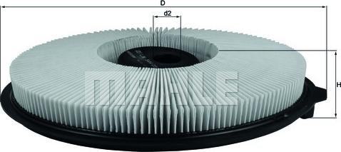 KNECHT LX 544 - Повітряний фільтр autocars.com.ua