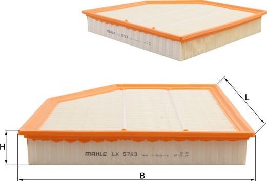 KNECHT LX 5783 - Повітряний фільтр autocars.com.ua