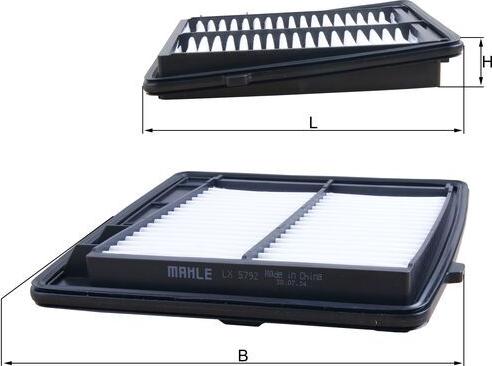 KNECHT LX 5792 - Повітряний фільтр autocars.com.ua