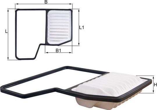 KNECHT LX 5859 - Повітряний фільтр autocars.com.ua