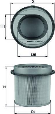 KNECHT LX 670 - Повітряний фільтр autocars.com.ua