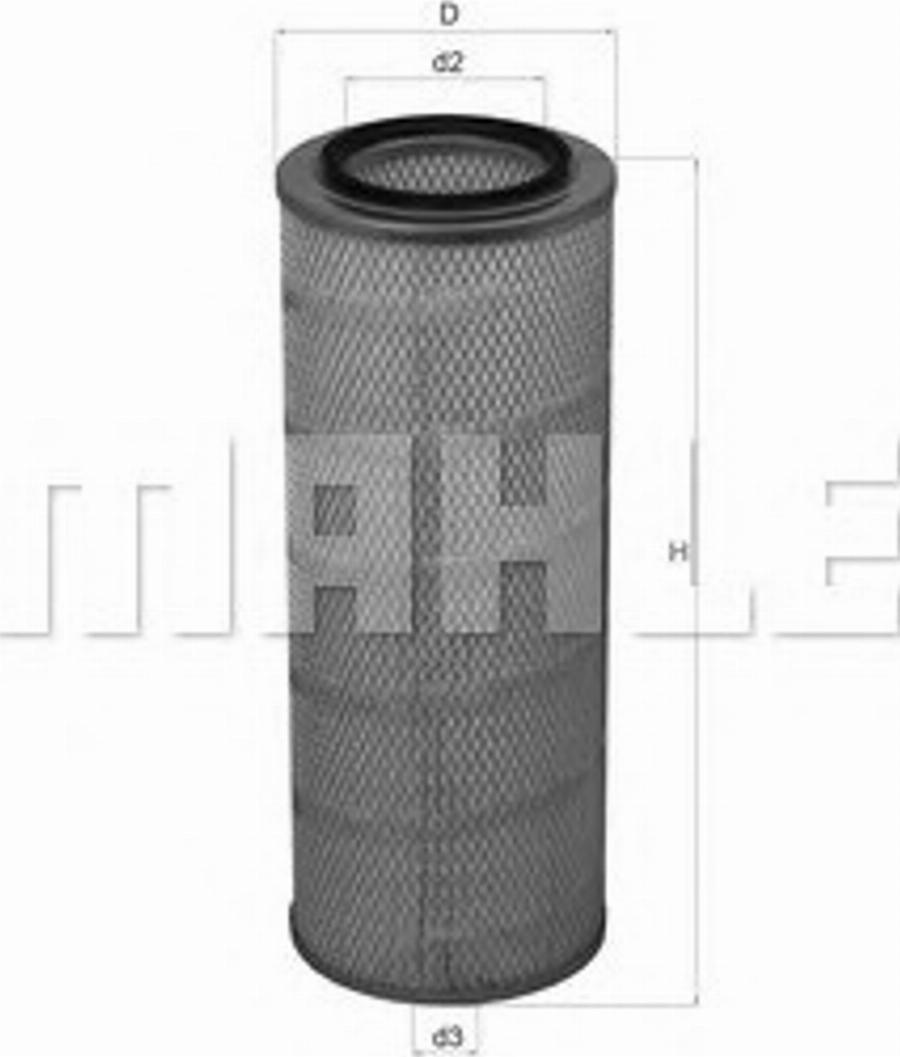 KNECHT LX 762 - Повітряний фільтр autocars.com.ua