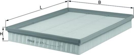 KNECHT LX 876/1 - Повітряний фільтр autocars.com.ua