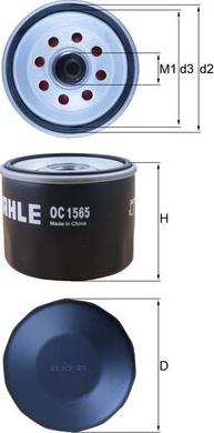 KNECHT OC 1565 - Масляний фільтр autocars.com.ua