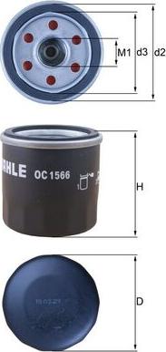 KNECHT OC1566 - Масляний фільтр autocars.com.ua