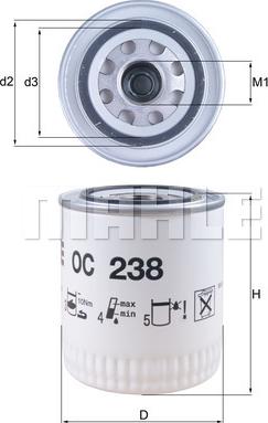 KNECHT OC 238 - Масляный фильтр autodnr.net