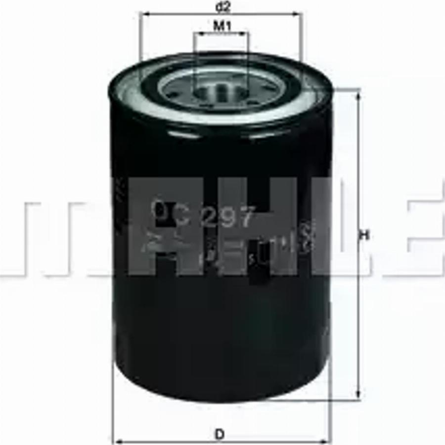 KNECHT OC 297 - Масляный фильтр avtokuzovplus.com.ua