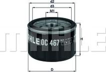 KNECHT OC 467 - Масляный фильтр autodnr.net