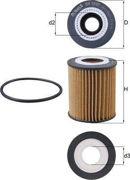 KNECHT OX 1237D - Масляний фільтр autocars.com.ua