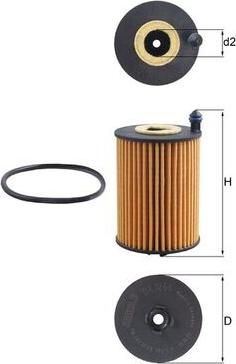 KNECHT OX 1266D - Масляний фільтр autocars.com.ua