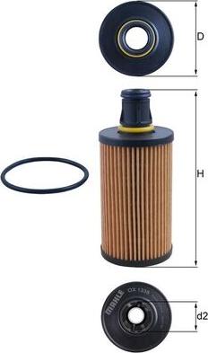 KNECHT OX1338D - Масляний фільтр autocars.com.ua