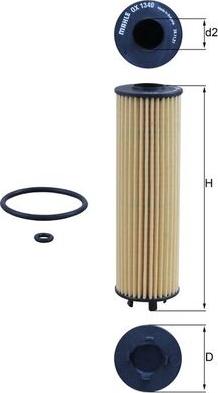 KNECHT OX1340D - Масляний фільтр autocars.com.ua