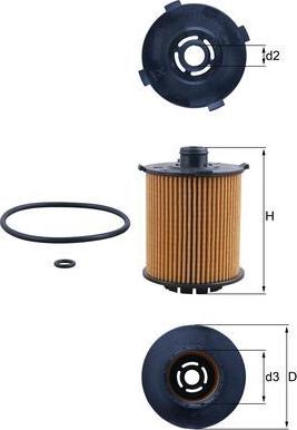 KNECHT OX 1357D - Масляний фільтр autocars.com.ua