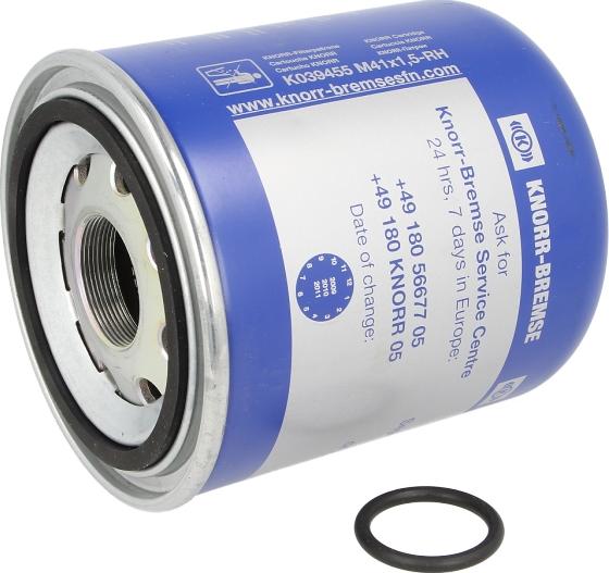KNORR-BREMSE K 039455 - Патрон осушувача повітря, пневматична система autocars.com.ua
