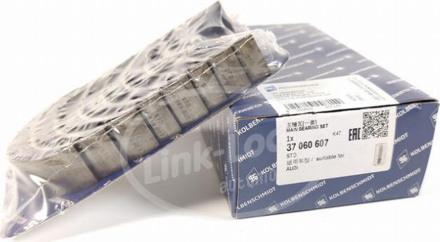Kolbenschmidt 37060607 - Підшипник коленвала autocars.com.ua