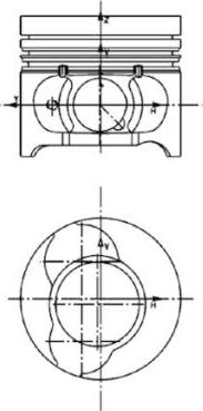 Kolbenschmidt 40190600 - Поршень autocars.com.ua