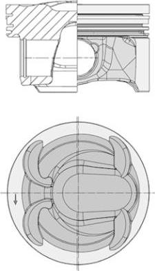 Kolbenschmidt 40315600 - Поршень avtokuzovplus.com.ua