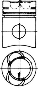 Kolbenschmidt 41221600 - Поршень autocars.com.ua