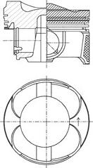 Kolbenschmidt 41 949 600 - Поршень autocars.com.ua