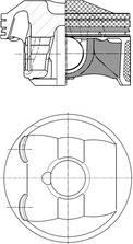 Kolbenschmidt 41985600 - Поршень autocars.com.ua