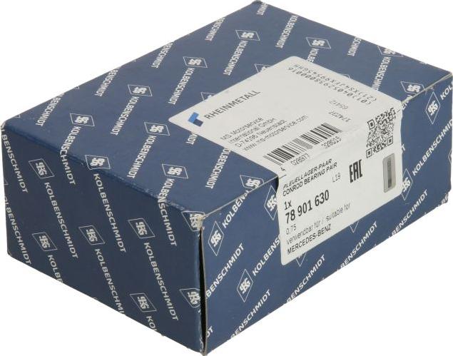 Kolbenschmidt 78901630 - шатуни підшипник autocars.com.ua