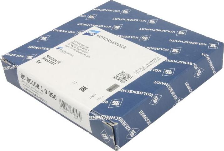 Kolbenschmidt 800010810050 - Комплект поршневих кілець autocars.com.ua