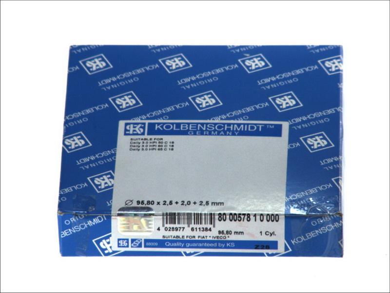 Kolbenschmidt 800057810000 - Комплект поршневих кілець autocars.com.ua