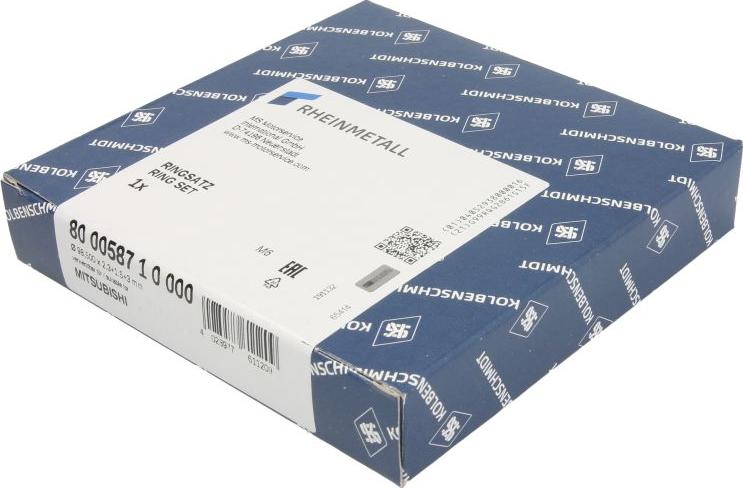 Kolbenschmidt 800058710000 - Комплект поршневих кілець autocars.com.ua