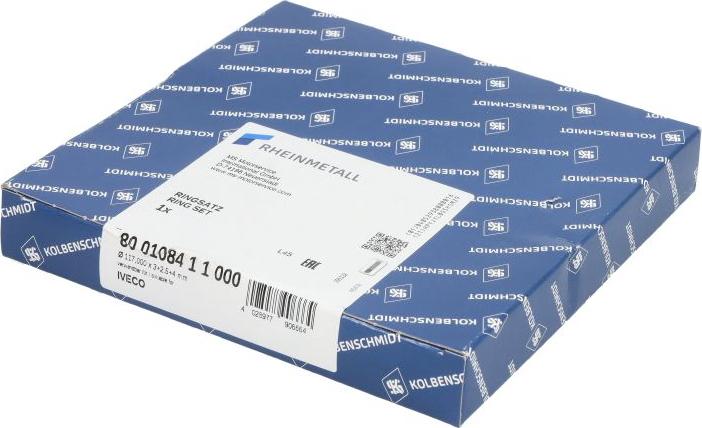 Kolbenschmidt 800108411000 - Комплект поршневих кілець autocars.com.ua