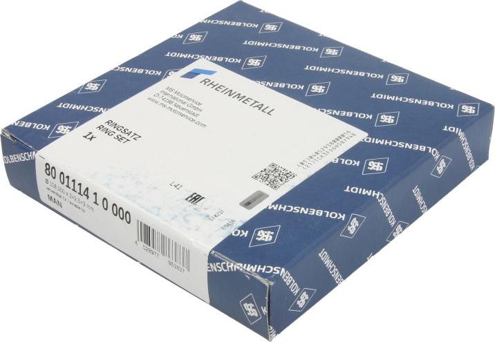 Kolbenschmidt 800111410000 - Комплект поршневих кілець autocars.com.ua