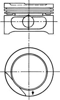 Kolbenschmidt 90556605 - Поршень autocars.com.ua