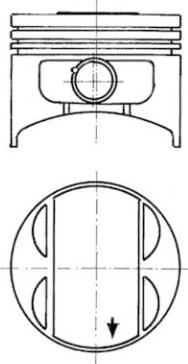 Kolbenschmidt 90717604 - Поршень avtokuzovplus.com.ua