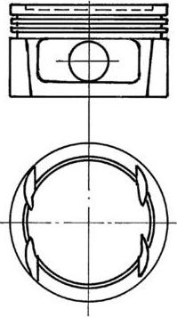 Kolbenschmidt 91023700 - Поршень autocars.com.ua