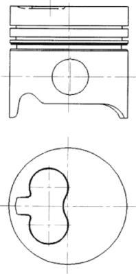 Kolbenschmidt 93 78382 0 - Поршень autocars.com.ua