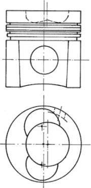 Kolbenschmidt 94412600 - Поршень autocars.com.ua
