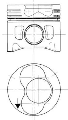 Kolbenschmidt 94428720 - Поршень avtokuzovplus.com.ua