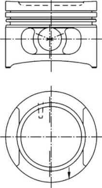 Kolbenschmidt 94492700 - Поршень autocars.com.ua