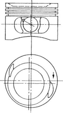 Kolbenschmidt 94646630 - Поршень autocars.com.ua