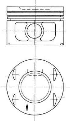 Kolbenschmidt 94673700 - Поршень autocars.com.ua