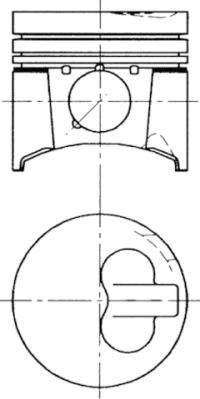 Kolbenschmidt 94743600 - Поршень autocars.com.ua