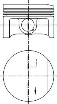 Kolbenschmidt 94951600 - Поршень autocars.com.ua