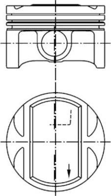 Kolbenschmidt 94954600 - Поршень autocars.com.ua